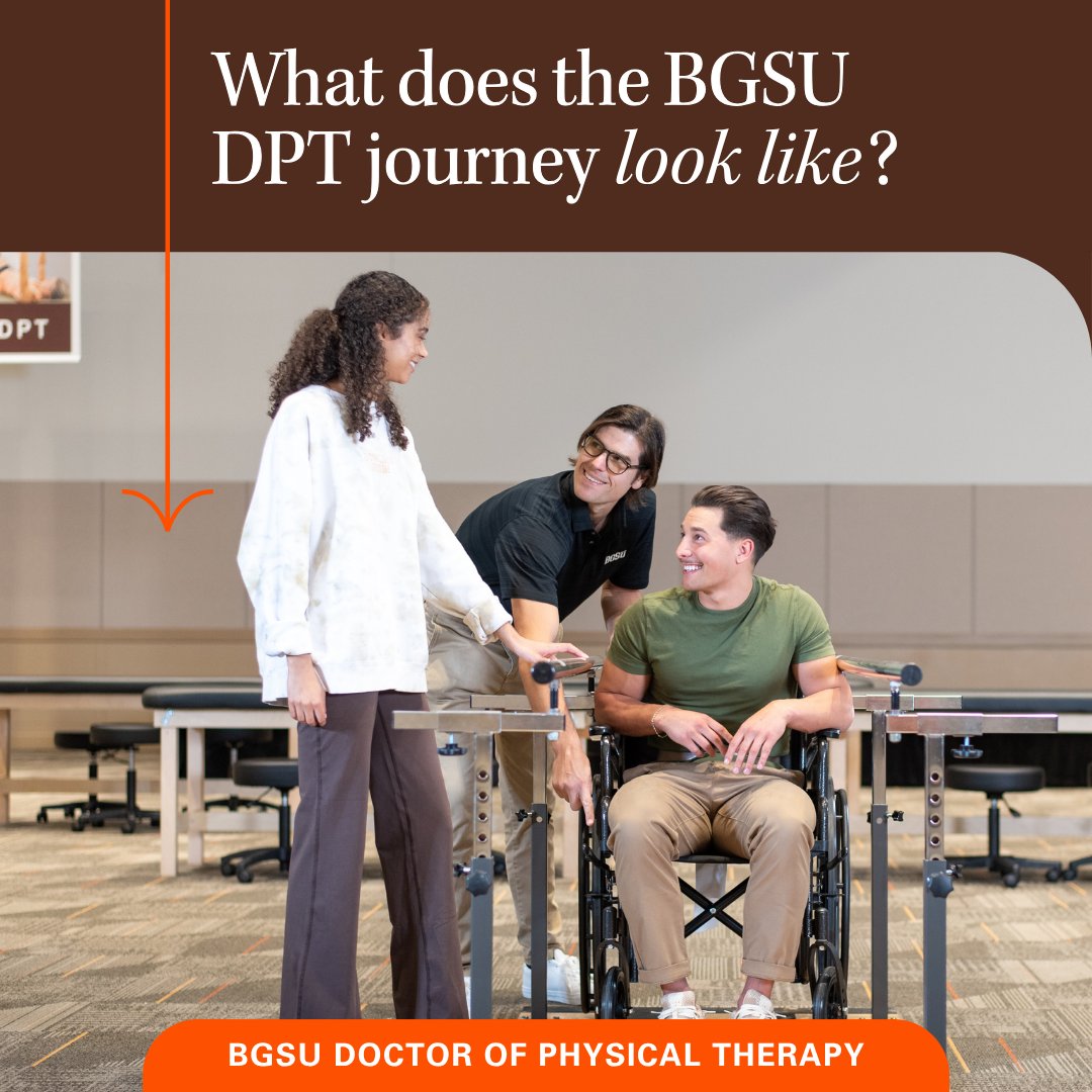 bgsudpt's tweet image. Inside the #BGSUDPT curriculum: 
7 semesters. 
Online coursework.
Clinical roatations. 
Multiple in-person lab immersions. 

Get the full view of our DPT journey: bit.ly/4k8MpSW 

#FuturePT #HybridDPT