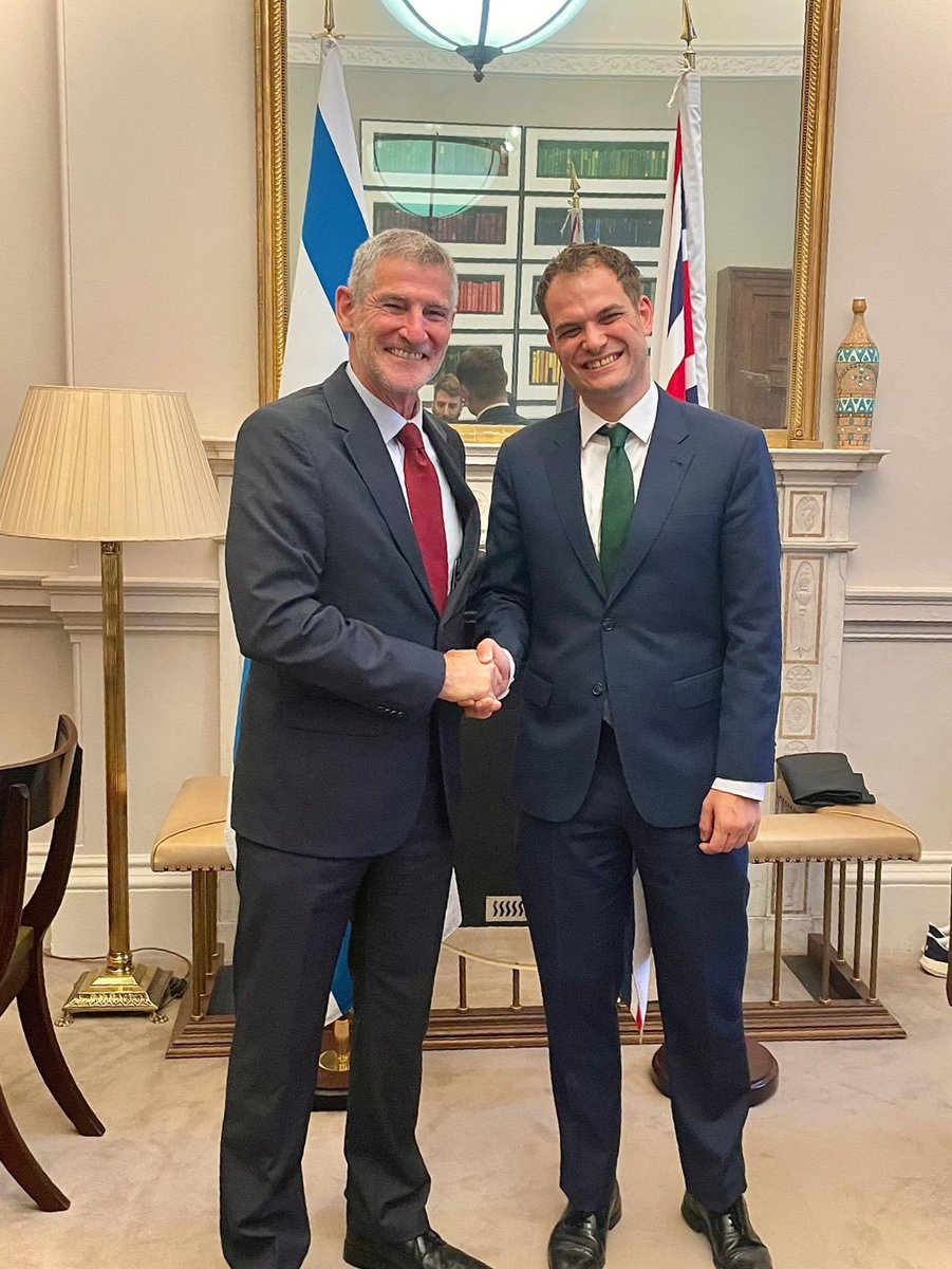 🚨BREAKING -- Foreign Office minister Hamish Falconer has met today with Israeli politician Yair Golan.

Golan has previously said that Israel's starvation of Gaza is "totally legitimate".