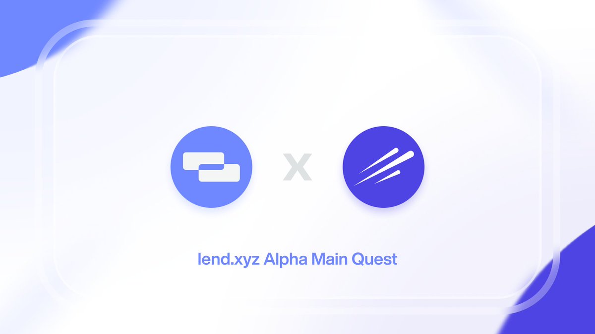 🎉 Announcing our Testnet <a href="/Galxe/">Galxe</a>  campaign! 

⚡ For a limited time, anyone wanting to contribute to Lend’s development can follow a quest line to discover and interact with Lend’s Alpha features.

🎁 We’re incentivizing this campaign with Galxe points (later to be convertible in