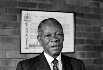 sastrugglestory's tweet image. #TBT: Phillip Qiphu 'PQ' Vundla at his home in Dube Village, Soweto. The ex head of ANC Western Native Township and ANC NEC member had named his house as 'This Is It'. A sign bearing these same words was attached to the exterior front facebrick fence on Mtipa Street @HistorySAZAR