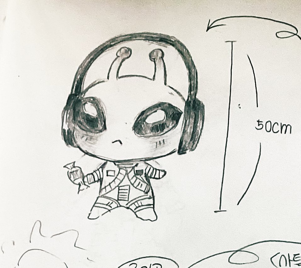 10ART_'s tweet image. 50cm 외계인