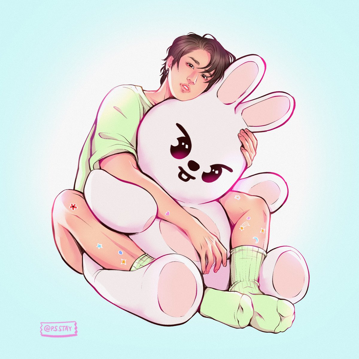 psst_o's tweet image. Svng with his soft bun 🐇🐿️
