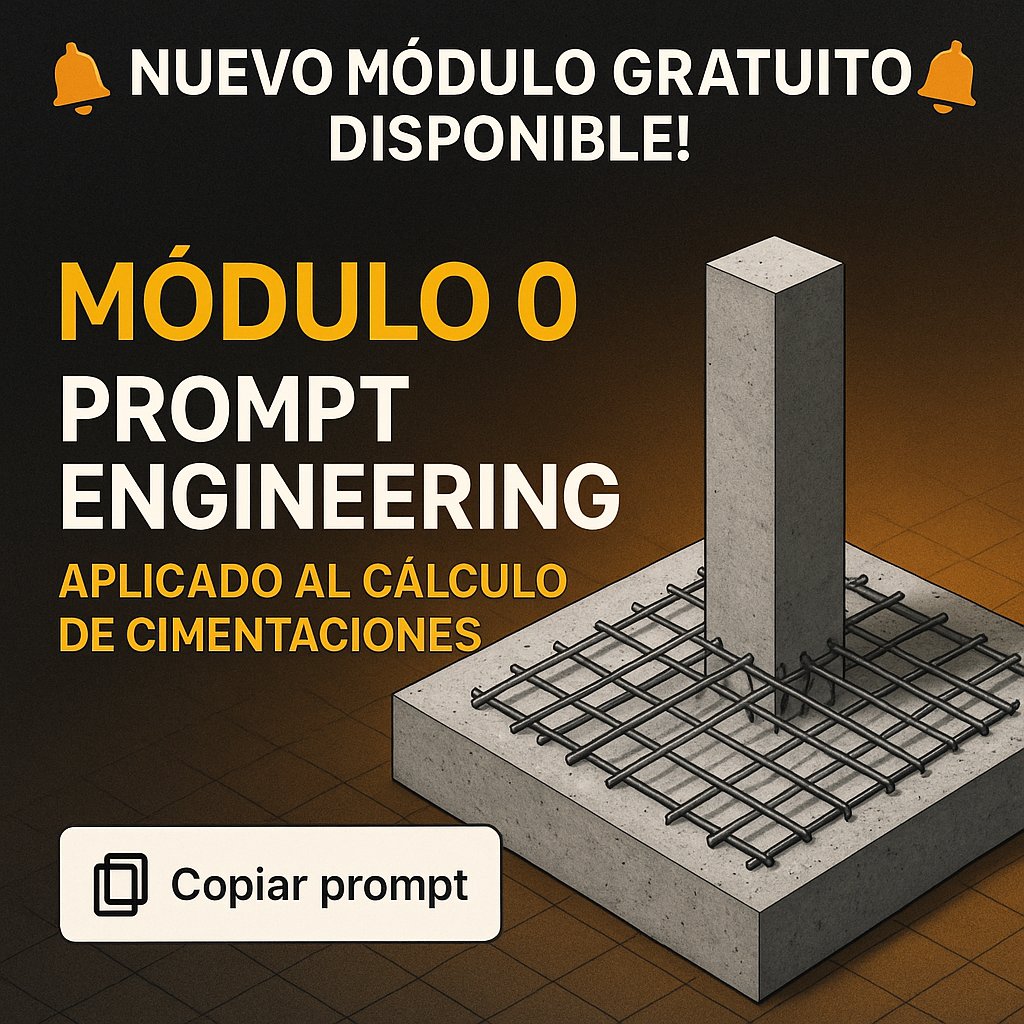 ESTO NO PARA...

🔔 ¡Nuevo módulo gratuito disponible! 🔔

Tras el éxito del curso “IA con LLM para Arquitectos”, lanzamos Módulo 0: Prompt Engineering aplicado al cálculo de Cimentaciones dentro del mismo curso para ampliar el temario.

solucionesbim.com/courses/prompt…