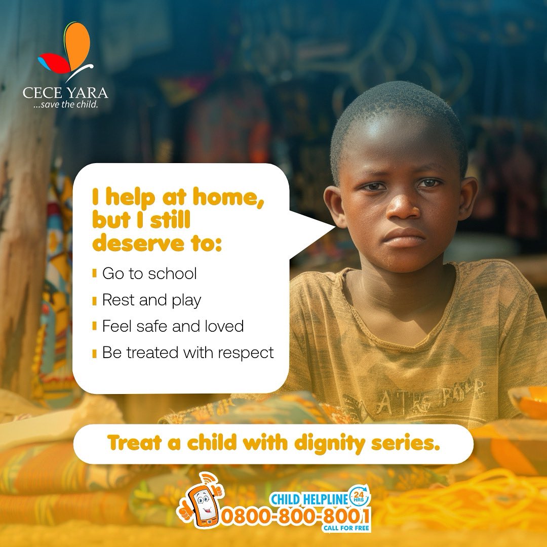 Every Child deserves a childhood where they can learn, play, develop their unique potential and be free from the heavy weight of adult problems or expectations.

Treat a Child with Dignity✨
#ceceyaracares #ProtectChildren  #ReportAbuse #EndChildexploitation