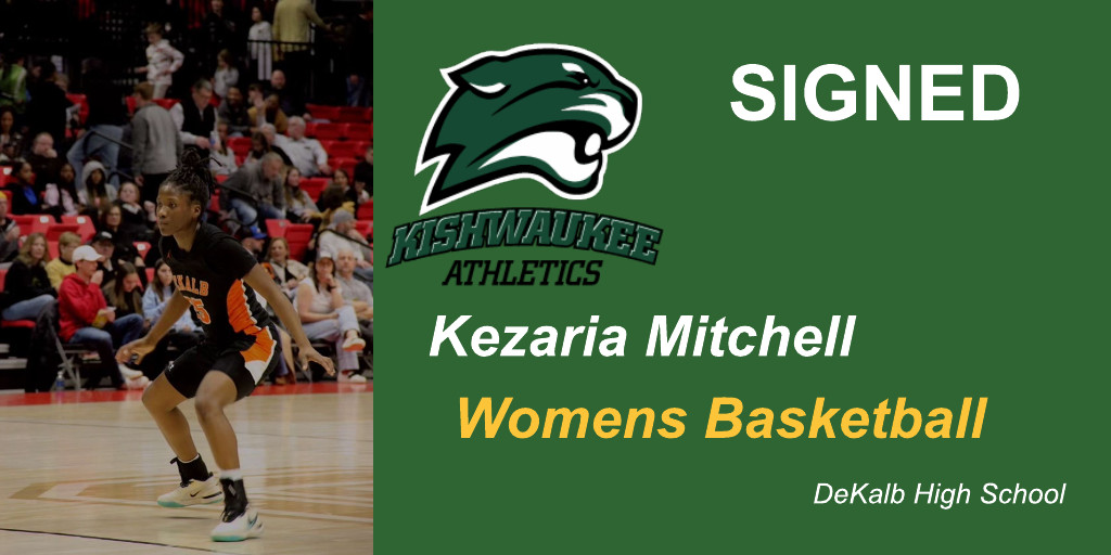 Recruit signing ✍️ - Excited to announce another 2025 recruit commitment ... welcome to the womens basketball program and Kougars Athletics Family !! - Kezaria Mitchell, DeKalb HS #KishFam 🏀