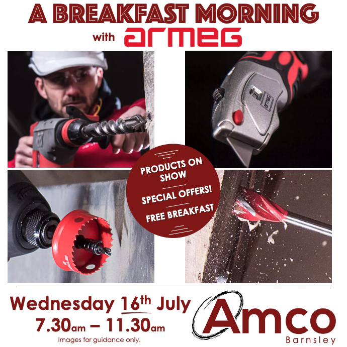 Next Wednesday (16th), join us and <a href="/armeguk/">Armeg</a> for a Breakfast Morning. Come along and check out all the latest Armeg kit. ☕️🍔😎