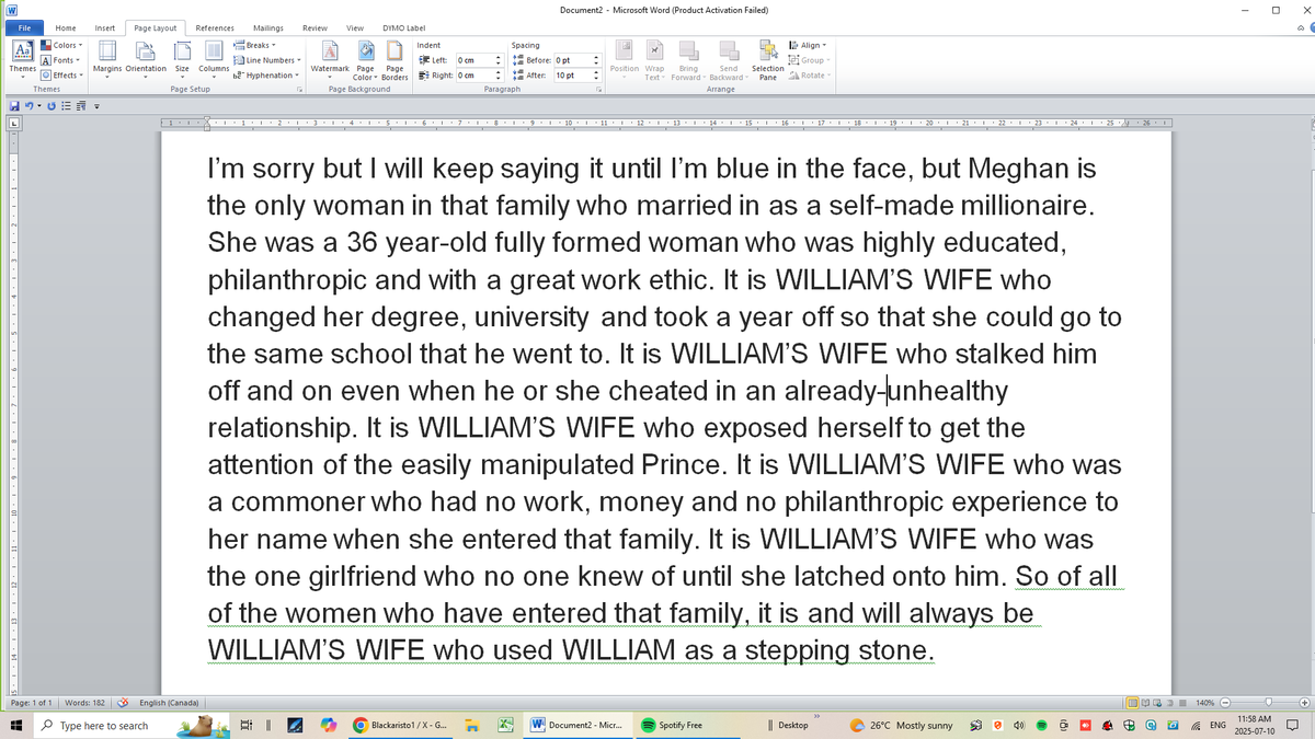 Phil Dampier, one of the most dishonest &amp; snootiest of the RRs, is saying Meghan used Harry for a stepping stone. He needs his behind kicked. I then saw this comment and had to share. Facts: