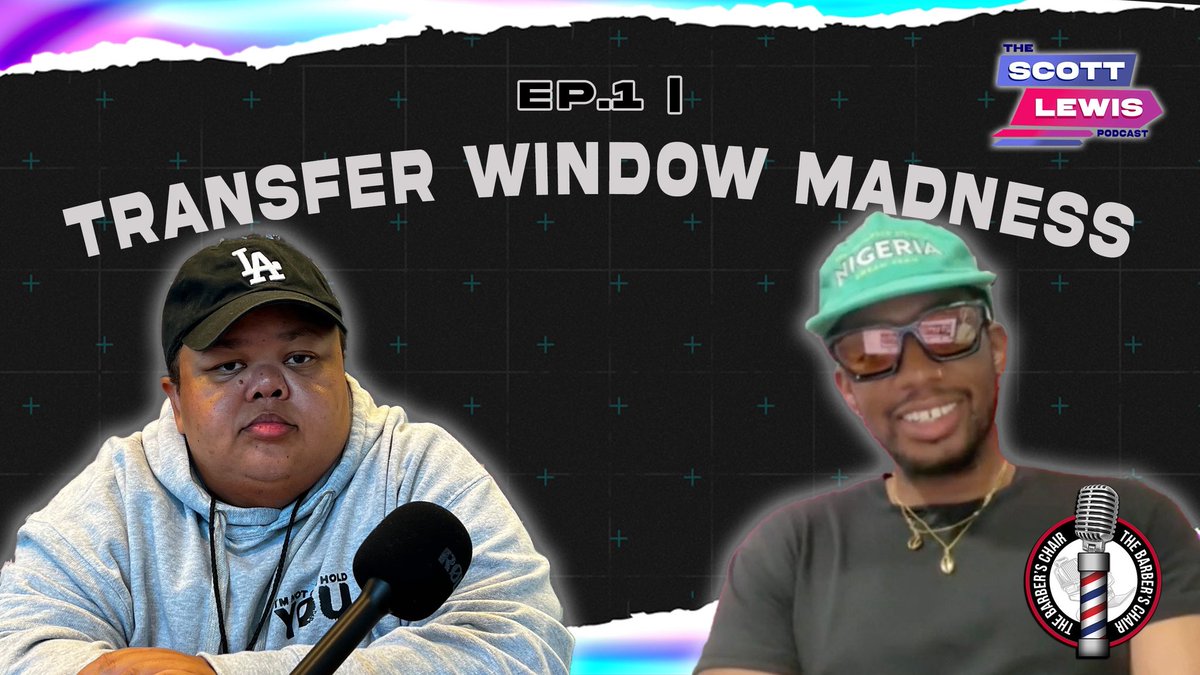 BarbChairScott's tweet photo. Ep.1 of The Scott Lewis Podcast is live now! the homie @t0sinm joined me to talk soccer transfer window &amp; how it’s different from American sports offseason &amp; more!
SUBSCRIBE, LIKE, COMMENT!
📺: https://t.co/xez1TK0Ztb
🎧: https://t.co/0D3dNuoruY https://t.co/AGkh12qfY0