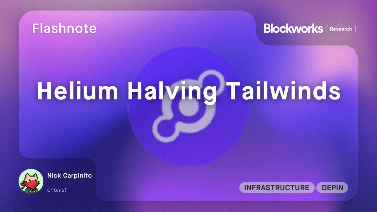 1/ Halving tailwinds are building for Helium.

Annual HNT emissions will fall from 15M to 7.5M tokens on August 1 2025, tightening supply just as demand ramps.