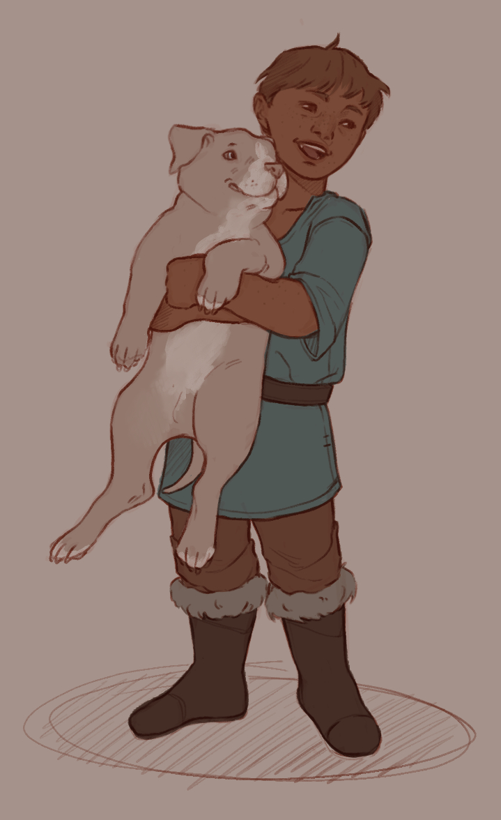polaeart's tweet image. One of the things Duncan inherited from Fridah (apart from his whole face) is her love for Mabari
—
#DragonAge