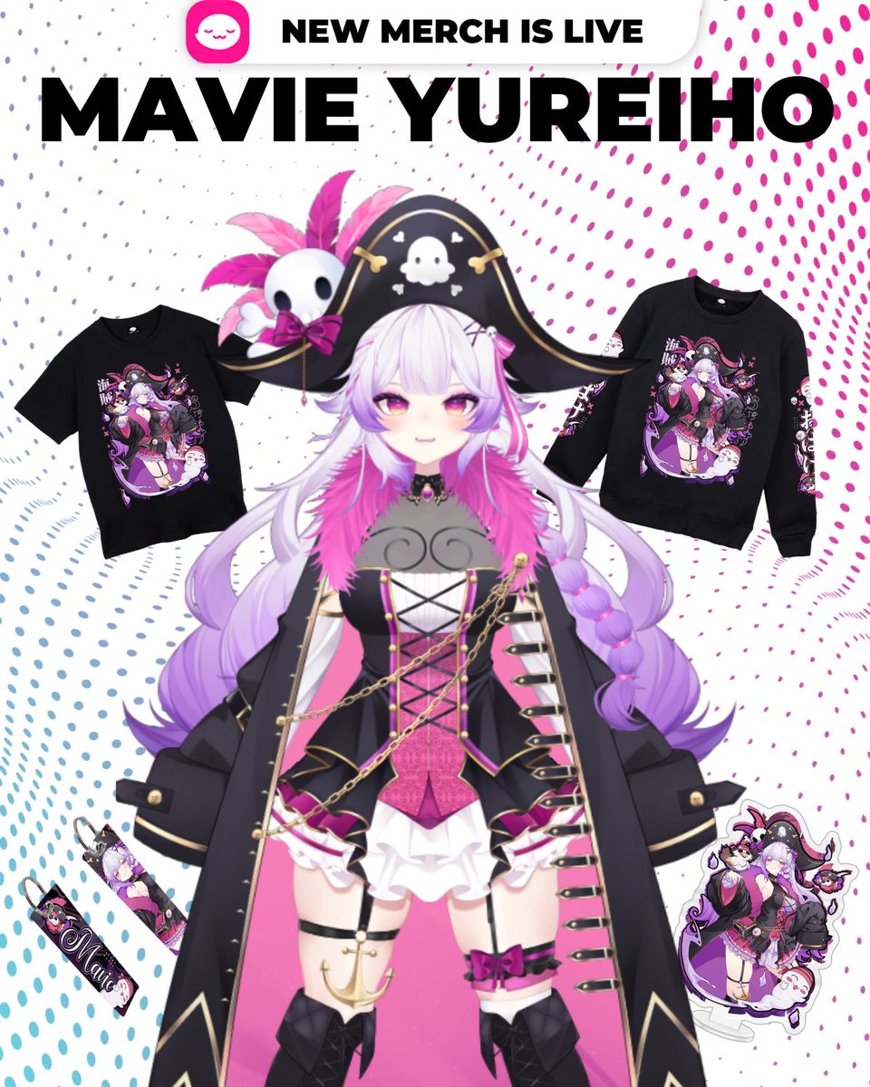 mavieyureiho's tweet image. THE OFFICIAL BOO-CREW MERCH IS HERE! 👻
No more waiting in the mist… the treasure has been FOUND! 👻🏴☠️
💖 I’m SO excited to finally launch my official merch with UWU Market, made with love, ghostly vibes, and piratey pride for all my precious Boocaneers! 🏴☠️
👕 T-shirts,…