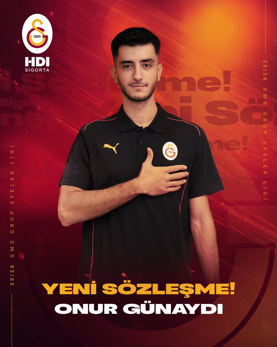 ✍️ Galatasaray HDI Sigorta Erkek Voleybol Takımımız, Onur Günaydı ile 1 yıllık yeni sözleşme imzaladı. 💛❤️

Detaylar için 👉 galatasaray.org/haber/voleybol…