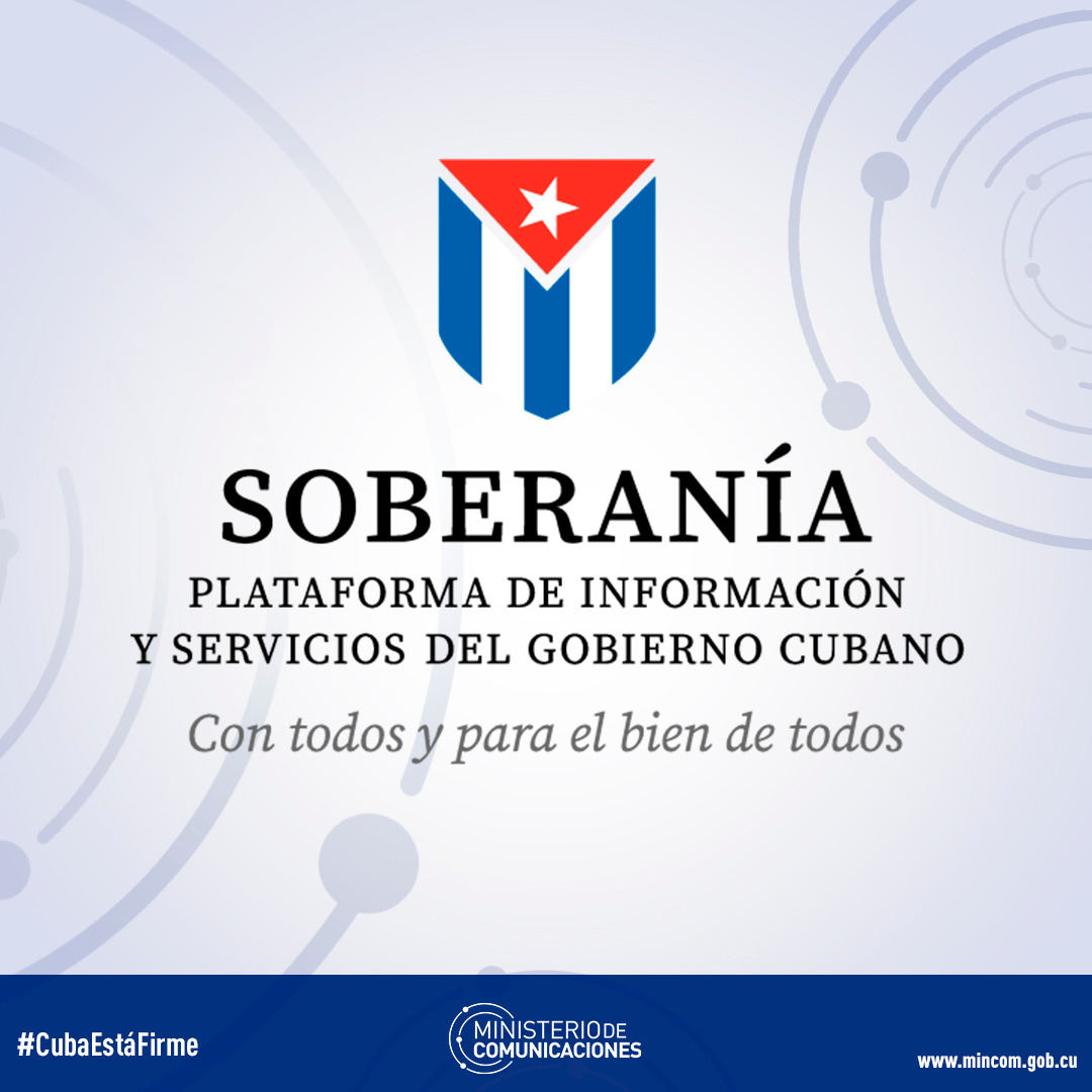 Plataforma #Soberanía una meta del eje de Gobierno Digital de la #AgendaDigitalCubana. Seguimos avanzando. #CubaEstáFirme