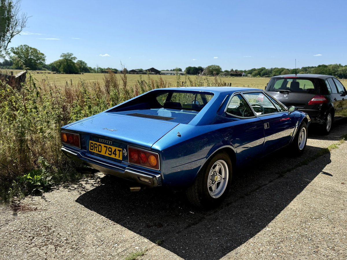 Always check the car park. Something everyone at #Goodwood will be telling you, but it also applies to grotty industrials estates in deepest Surrey… And here’s proof: 1979 #Ferrari GT4. Definitely a design that has got better with age.
