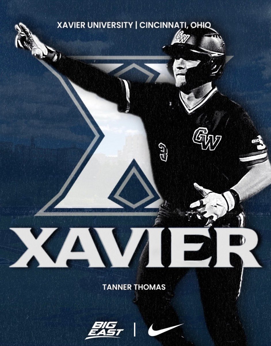 Tanner Thomas (@tannert48656904) on Twitter photo Proverbs 16:3
Excited to announce my commitment to Xavier University. Thank you to Coach O’Conner and staff for believing in me! ⚔️ <a href="/XavierBASE/">Xavier Baseball</a> <a href="/BillyOConner_XU/">Billy O'Conner</a> Proverbs 16:3
Excited to announce my commitment to Xavier University. Thank you to Coach O’Conner and staff for believing in me! ⚔️ <a href="/XavierBASE/">Xavier Baseball</a> <a href="/BillyOConner_XU/">Billy O'Conner</a>