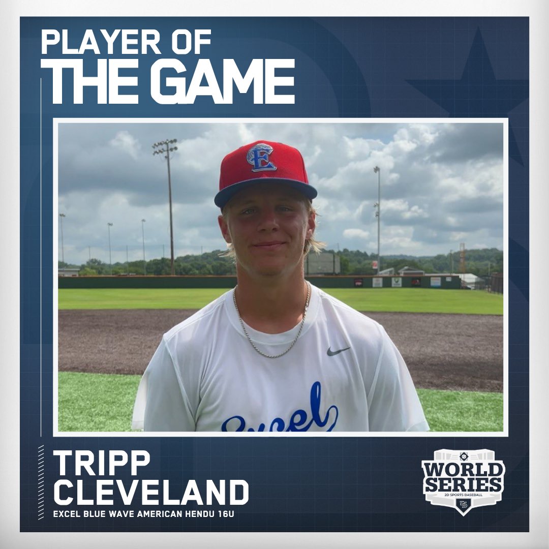 2D Sports Tennessee (@2dsportstn) on Twitter photo โญ๏ธPlayer of the Gameโญ๏ธ
Tripp Cleveland (<a href="/Trippcleveland3/">Tripp Cleveland</a>)
Excel Blue Wave American Hendu 16u
#NashvilleWS โญ๏ธPlayer of the Gameโญ๏ธ
Tripp Cleveland (<a href="/Trippcleveland3/">Tripp Cleveland</a>)
Excel Blue Wave American Hendu 16u
#NashvilleWS