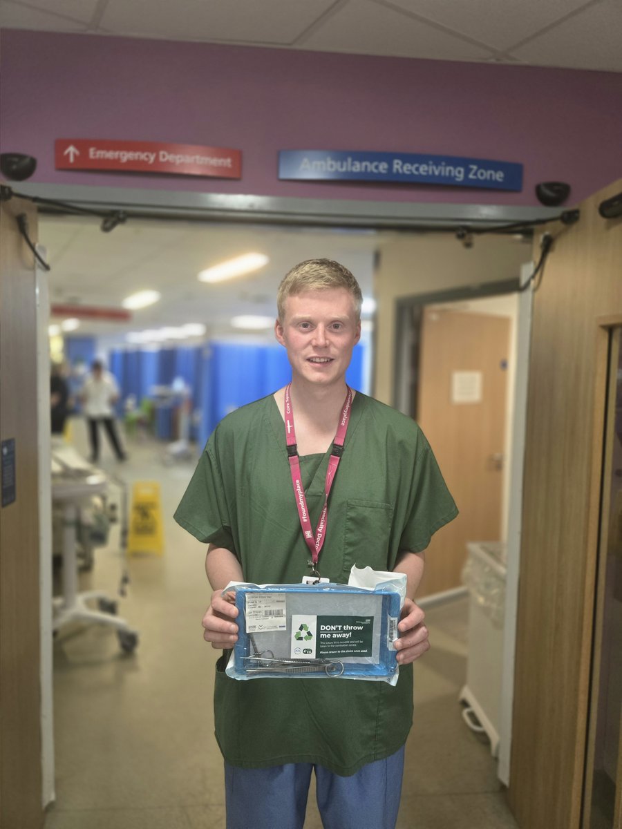 Our emergency department is the first in the north east to introduce using reusable suture kits for patients requiring stitches.

Single-use kits get thrown away after being used so making the switch to reusable kits has environmental and financial benefits.

Learn more 👇