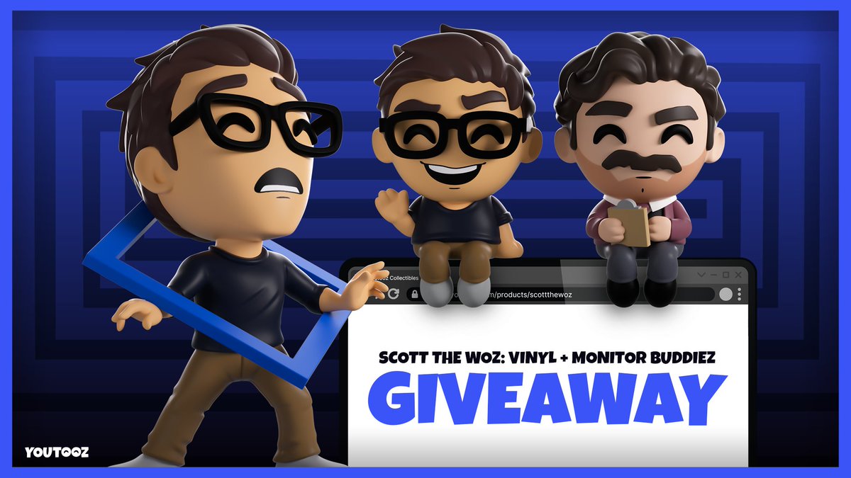 Fun fact: I am contractually forced to tweet this.

Retweet this post and follow <a href="/youtooz/">youtooz</a> for a chance to win the new Scott The Woz "Borderline Forever" Youtooz figure + Scott and Jerry Attricks Monitor Buddiez available for pre-order on July 11th! Giveaway ends on July 25th!