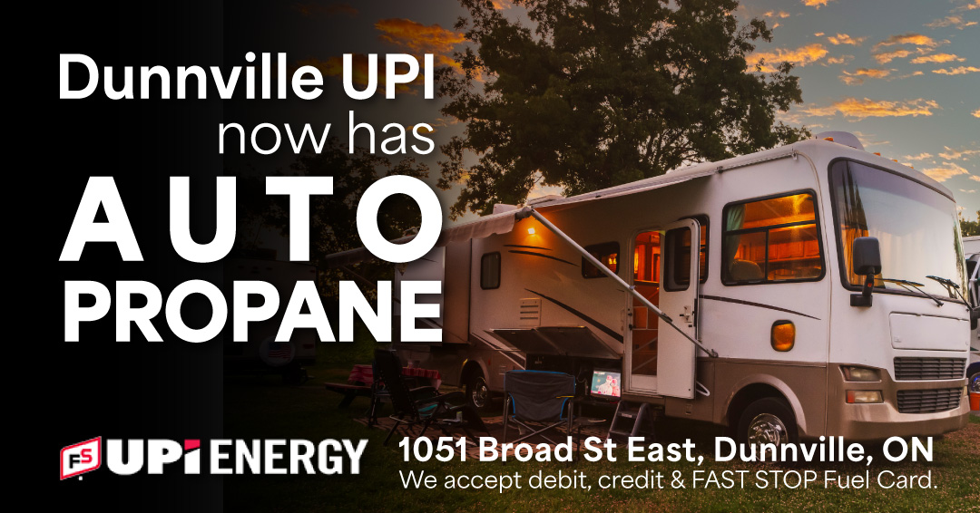 Hey, Dunnville! Our UPI Energy FS gas station now has AUTO PROPANE for your car, truck, commercial vehicle and RV needs! Come visit us at 1051 Broad Street East, Dunnville. #Dunnville  #Haldimand #fullservice #gaststation 🚙🚚🏎️⛽