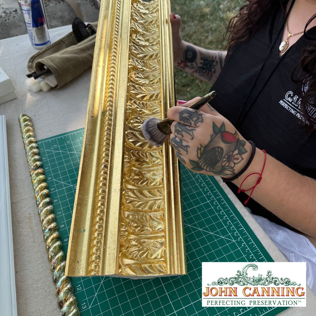JohnCanningCo's tweet image. Thank you to @SmithsonianFolk for hosting the #2025Folklife Festival and to those who visited our booth! Featured are pictures from our Shop Talks and demonstrations of some of our decorative painting skills, specifically for part of the #gilding and #woodgraining process.