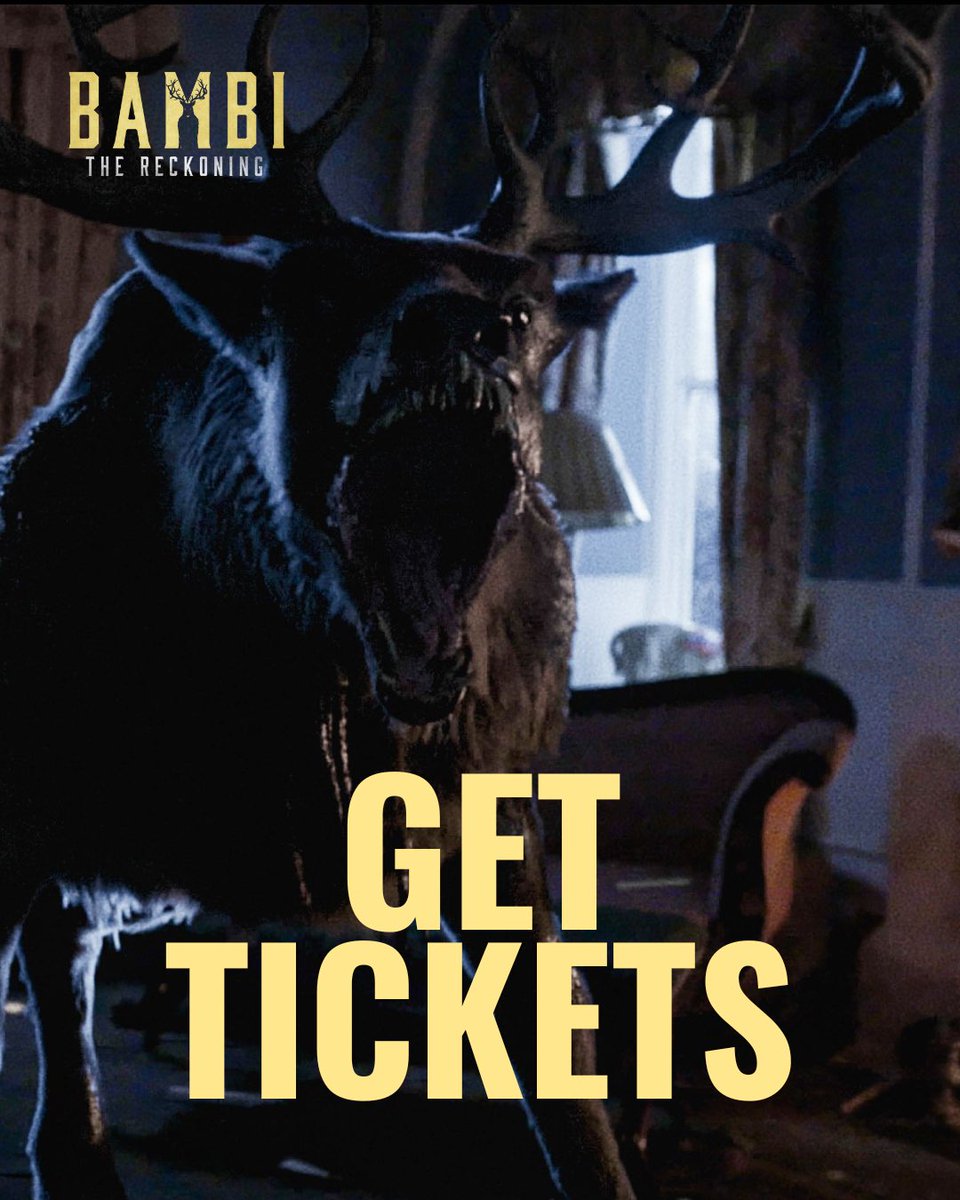 Bambi_horror's tweet image. Run, don't walk. Tickets are now ON SALE for #BambiTheReckoning!