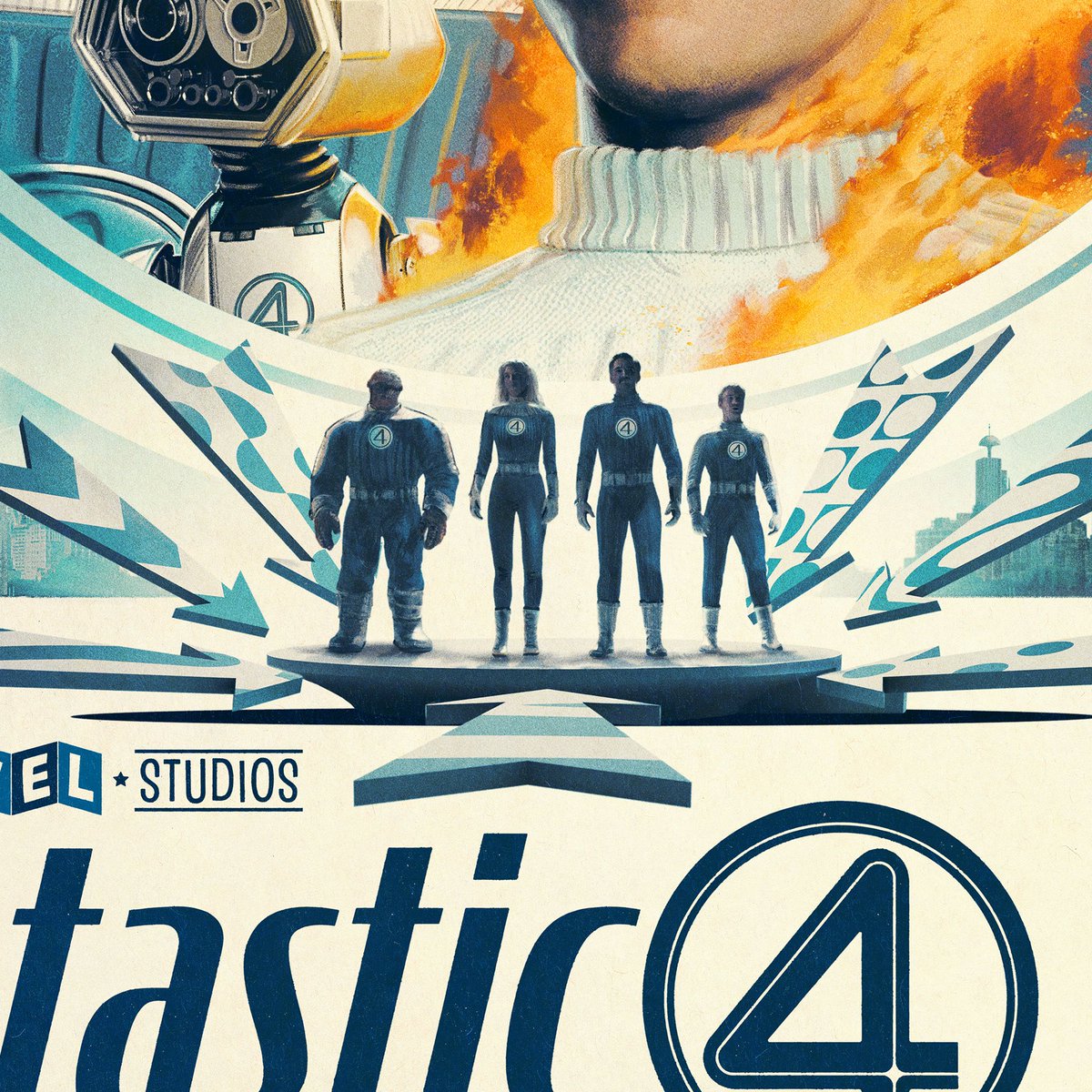 The Fantastic Four First Steps!

I had an absolute blast working on a poster for this film. It was a great chance to inject some old school vintage movie poster vibes. 

<a href="/cineworld/">Cineworld</a> will have prints available for people that book tickets!