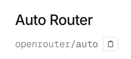 TIL <a href="/OpenRouterAI/">OpenRouter</a> has "auto" model which just figures out what to use for you
