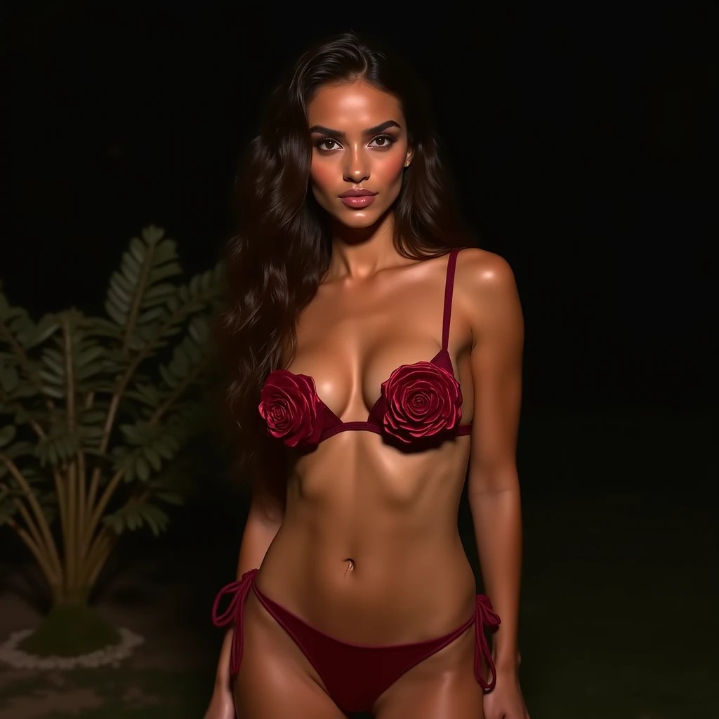 sofidesire2003's tweet image. Blooming in red today… and it’s no coincidence 🌹❤️
A rose-shaped top, and your eyes exactly where they should be 😉
#RedBikini #LatinaTease #FlowerOfDesire