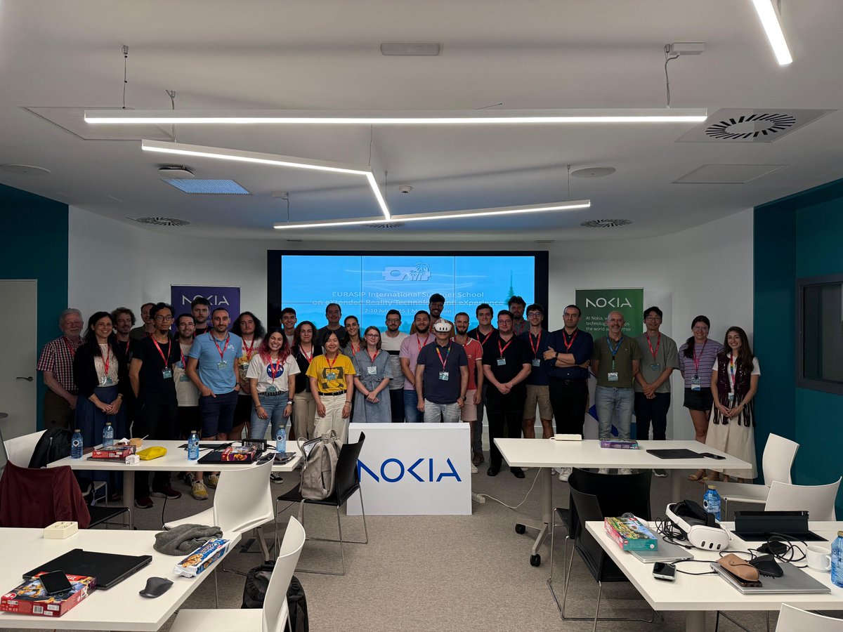 Summer School XRTX 2024 (@summerschool_xr) on Twitter photo The 3rd #EURASIP #SummerSchool2025 on #XR ends with smiles & new ideas. Thanks to all who made it unforgettable! Let’s keep pushing immersive tech! See you next year! 🙌 #VR #AR <a href="/nokia/">Nokia</a> <a href="/eurasip/">EURASIP</a> The 3rd #EURASIP #SummerSchool2025 on #XR ends with smiles & new ideas. Thanks to all who made it unforgettable! Let’s keep pushing immersive tech! See you next year! 🙌 #VR #AR <a href="/nokia/">Nokia</a> <a href="/eurasip/">EURASIP</a>