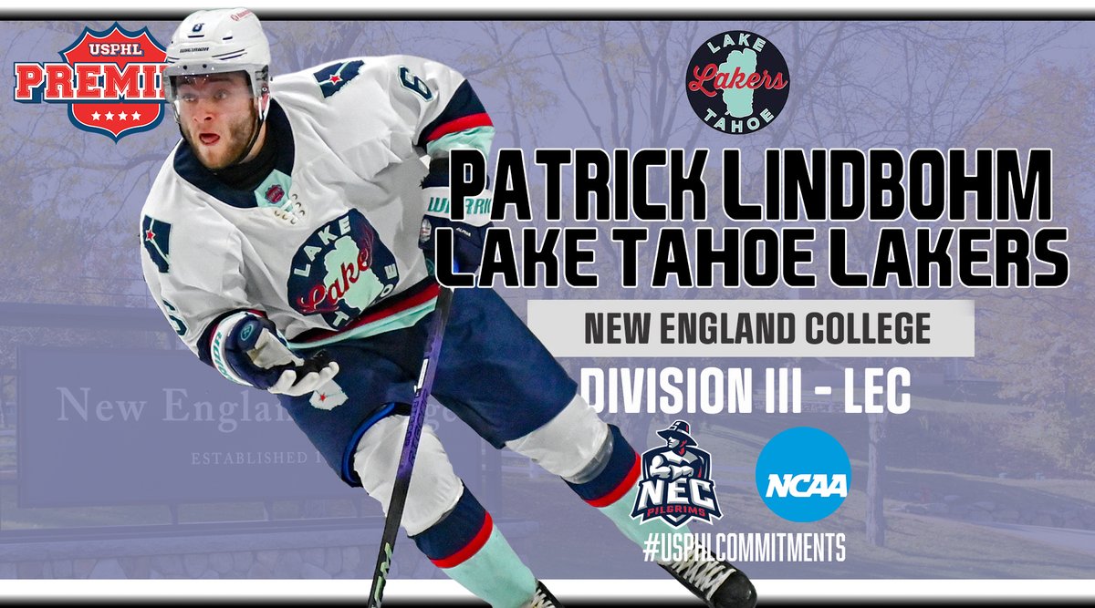 USPHL's tweet photo. #USPHLCommitments: Congratulations to the @TahoeLakers' Patrick Lindbohm, who has made his @NCAAIceHockey commitment to @NECMHockey for 2025-26. Lindbohm registered an impressive 27 points in 37 games in his first North American hockey season, joining the team from his native Finland.
Full Profile:
https://t.co/bh7W5Z4ne0