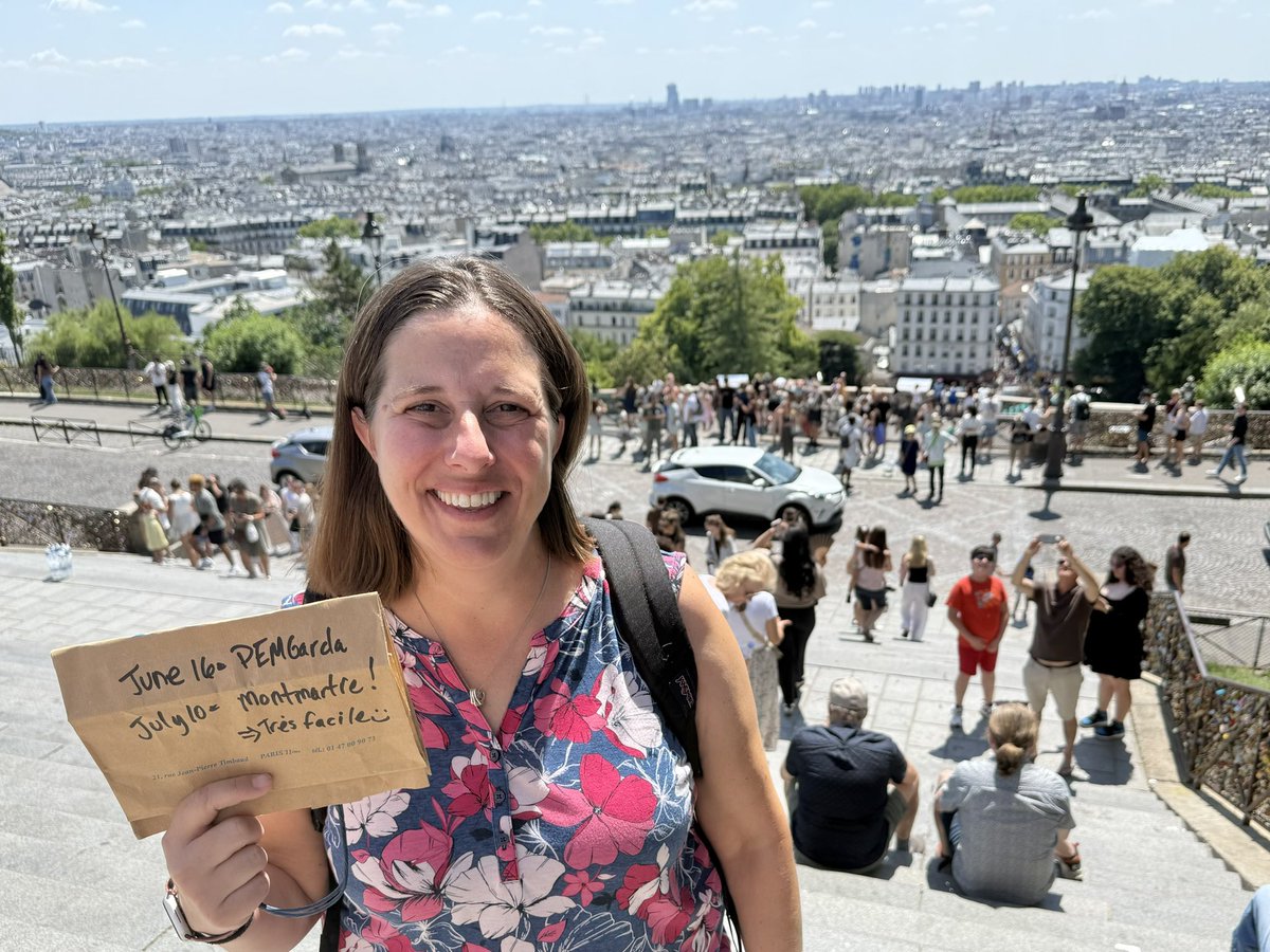 mswalker's tweet image. PEMGARDA infusion, 24 days ago:
Today =>> Paris, easily walking the steep incline, to Montmartre- carrying the backpack 😵 this follows multiple 15,000 step days.
My kids don’t even ask if I’m feeling ok anymore. I’m just feeling so completely normal again & feeling pretty…