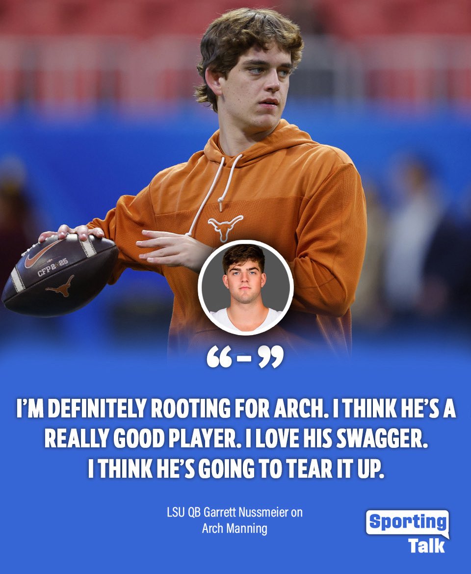 Garrett Nussmeier is competing with Arch Manning for a national title, the Heisman and the No. 1 pick in the NFL draft, but LSU’s star QB says there is no bad blood.

esportsinsider.com/2025/07/garret…