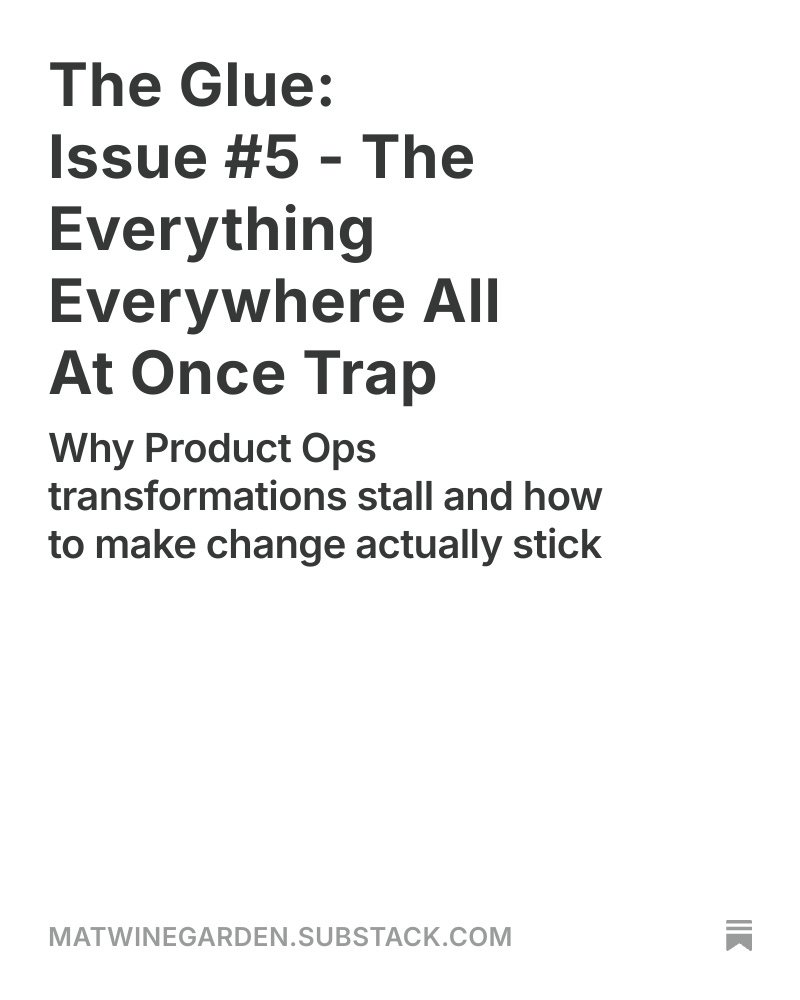 The Glue: Issue #5 - The Everything Everywhere All At Once Trap 
open.substack.com/pub/matwinegar…