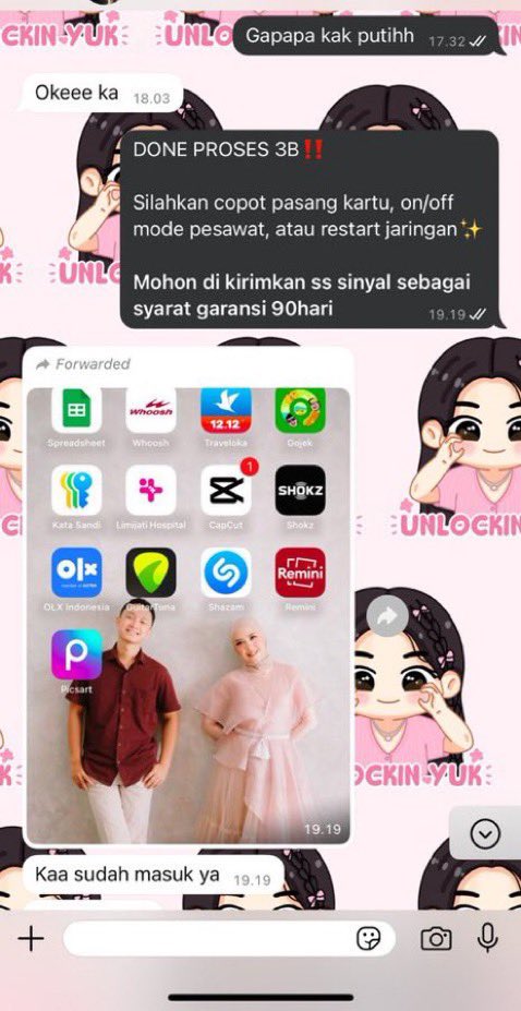 JASA UNLOCK UNBLOCK IMEI ALL OPERATOR &amp; ALL TYPE PHONE UNBLOK IMEI •Fast respon whatsap
- Bulanan
- Beacukai

☎️wa.me/6289527931899