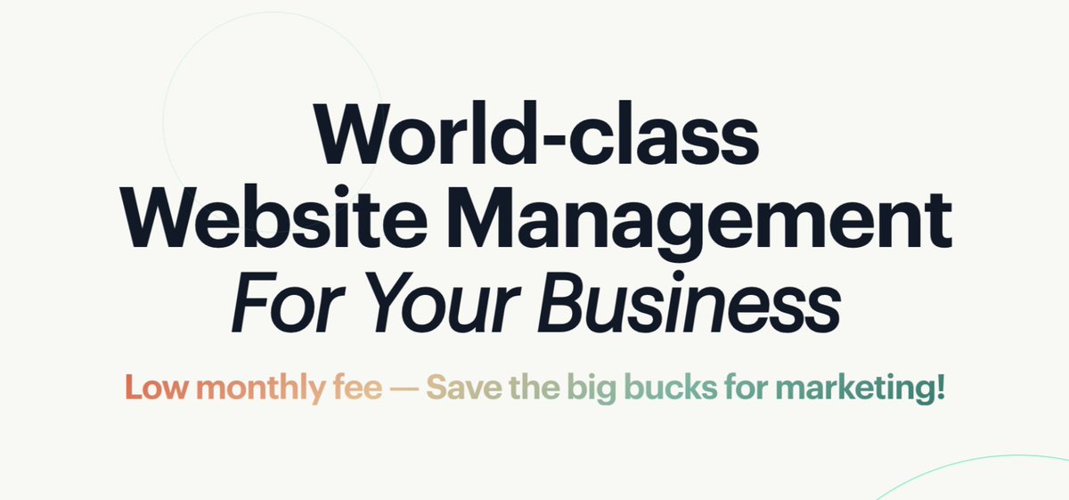 Common mistake: Getting too cute or too vague with your company tagline or website headings.

Sad examples:
"Empowering Your Future"
"Your Partner for Cutting-Edge Solutions"

Any clue what they actually do? Nope.

What's the right way?

Be as straightforward and concise as