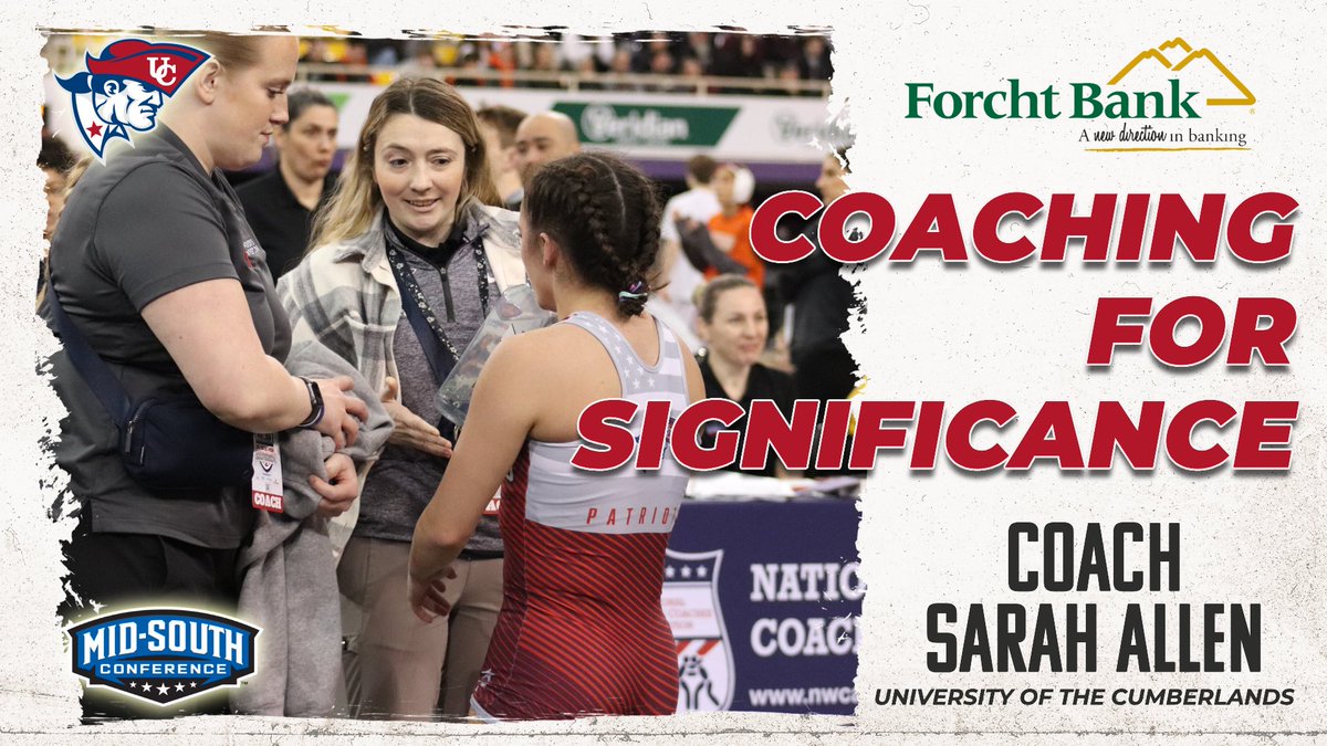Mid-South Conference (@midsouthsports) on Twitter photo Congratulations to <a href="/UC_Patriots/">UC Athletics</a>' Coach Sarah Allen for being named the MSC Female Coaching for Significance Award recipient.
mid-southconference.org/news/2025/7/10… Congratulations to <a href="/UC_Patriots/">UC Athletics</a>' Coach Sarah Allen for being named the MSC Female Coaching for Significance Award recipient.
mid-southconference.org/news/2025/7/10…
