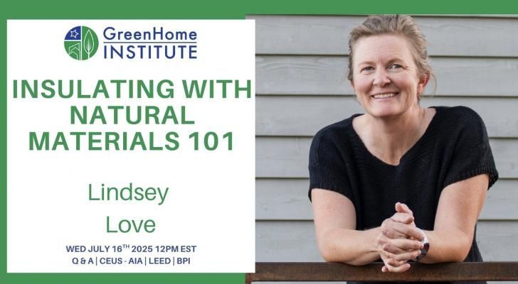 Free Webinar: Insulating with Natural Materials 101, July 16, 12-1pm: buff.ly/x1whQNh #GreenHomeInstitute #insulation #energyefficiency #buildingmaterials #building #construction #homes #health #IAQ #indoorairquality #weatherization #naturalmaterials #free #greenbuilding