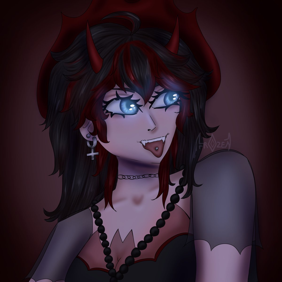 Hey everyone, I'm on #artfight2025 , if you wanna add me ;)
I'll maybe not attack you
No promises, here is my first attack to the lovely <a href="/ByncksVT/">Byncks| Comms Open</a> 
#TEAMFOSSIL #artfightteamfossils #artfightattack 

artfight.net/~Fr0zenunicorn