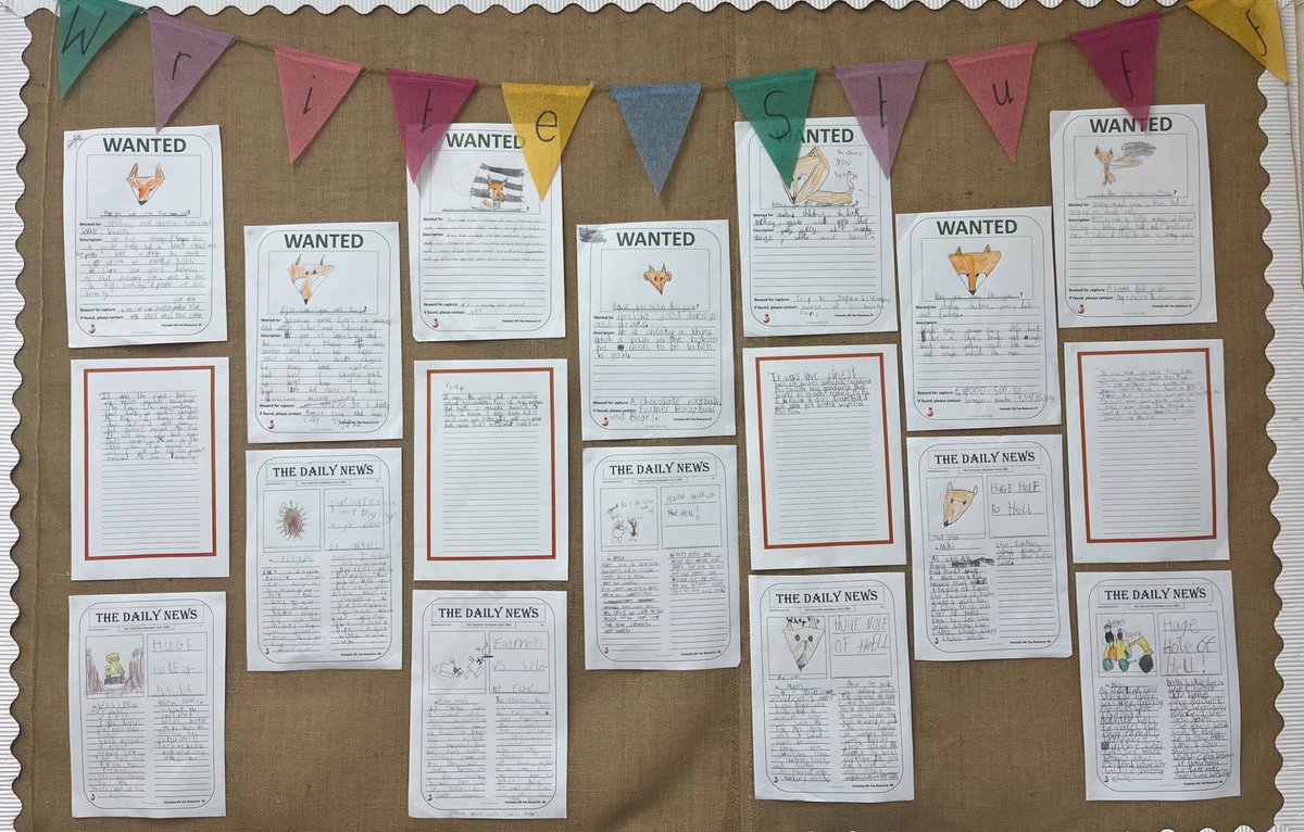 Miss Ellson’s phonics group has been working so hard on their “Fantastic Mr Fox” unit! 🦊
Take a look at their amazing work.
As a special treat, they will spend next week watching the film of the book they’ve been reading!
<a href="/RaundsPark/">Raunds Park Infants</a>