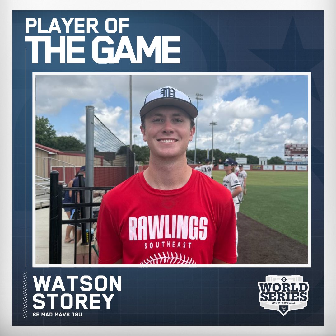 2D Sports Tennessee (@2dsportstn) on Twitter photo โญ๏ธPlayer of the Gameโญ๏ธ
Watson Storey (<a href="/watson_storey/">Watson Storey</a>)
SE Mad Mavs 18u
#NashvilleWS โญ๏ธPlayer of the Gameโญ๏ธ
Watson Storey (<a href="/watson_storey/">Watson Storey</a>)
SE Mad Mavs 18u
#NashvilleWS