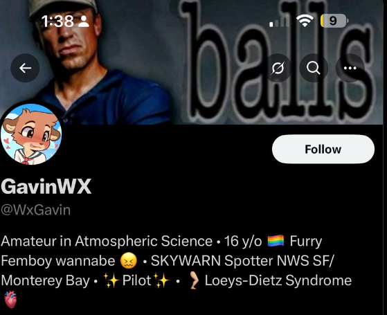 BadWeatherTake's tweet image. Most mature 16 y/o weather account!!
