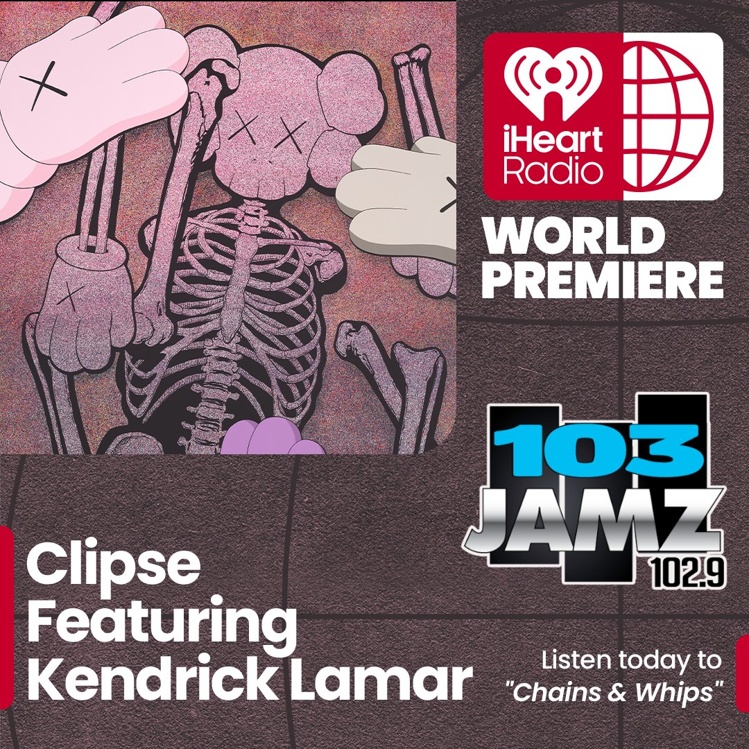 103JAMZRADIO's tweet photo. .@PUSHA_T & @NoMalice757 drop the album 2nite, but hear more new @clipse songs today with @djfountz & @DJDC757
On Fri. the new 1 with #KendrickLamar plays EVERY HOUR, we'll run back classics, & more!
#Clipse
#KingPush
#Malice
#103JAMZ
#iHeartRadio
#VA
#Virginia
#LetGodSortEmOut https://t.co/BzteNPMBZ8