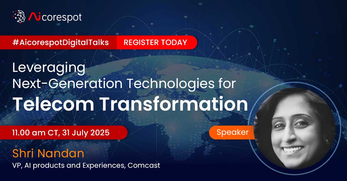 Are telecom giants betting more on #AI than #5G in 2025? 🤖📡
Join us on 31 July for “Leveraging Next-Gen Technologies for #Telecom Transformation” with🎙️Shri Nandan, VP @Comcast.
Unlock insights on #GenAI, #cloudnative, automation &amp; more.
👉 Register: lnkd.in/gKWREBaE