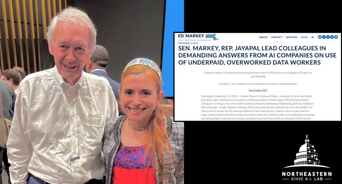 I met with US Senator Ed Markey.  I am grateful &amp; proud he cited my research on the invisible la