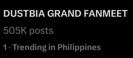 we did it, aliens!!!! 505K posts!!!!

DUSTBIA GRAND FANMEET
DUSTBIA GRAND FANMEET