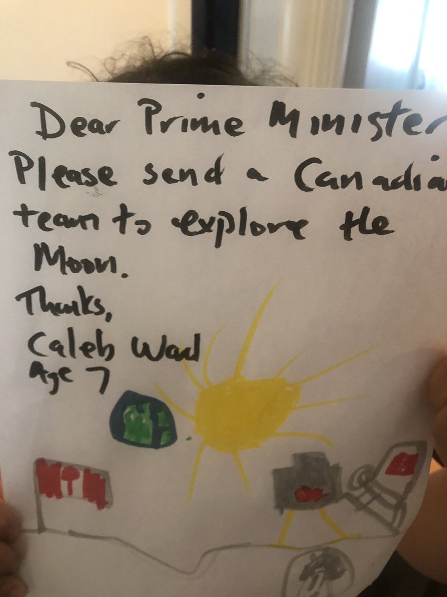 Hey <a href="/CanadianPM/">Prime Minister of Canada</a>, my son Caleb age 7 has a suggestion for spending priorities: