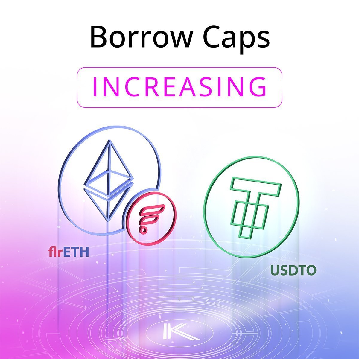 Kinetic_Markets's tweet image. 🤩Happy Thursday! Borrow Caps for USD₮0 + $flrETH have just been raised!⤴️
Remember, new caps are typically quickly reached, so please be patient if you aren&apos;t able to borrow this time🙏
We&apos;ll continue to try and raise caps on a weekly basis so more $FLR users can participate💖