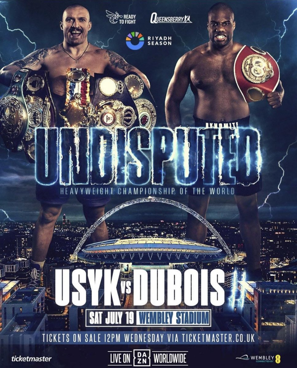 LibyanRed's tweet image. Usyk vs Dubois @ Wembley stadium
Uppers 

Pair, Trio , Quads 
Ready to transfer