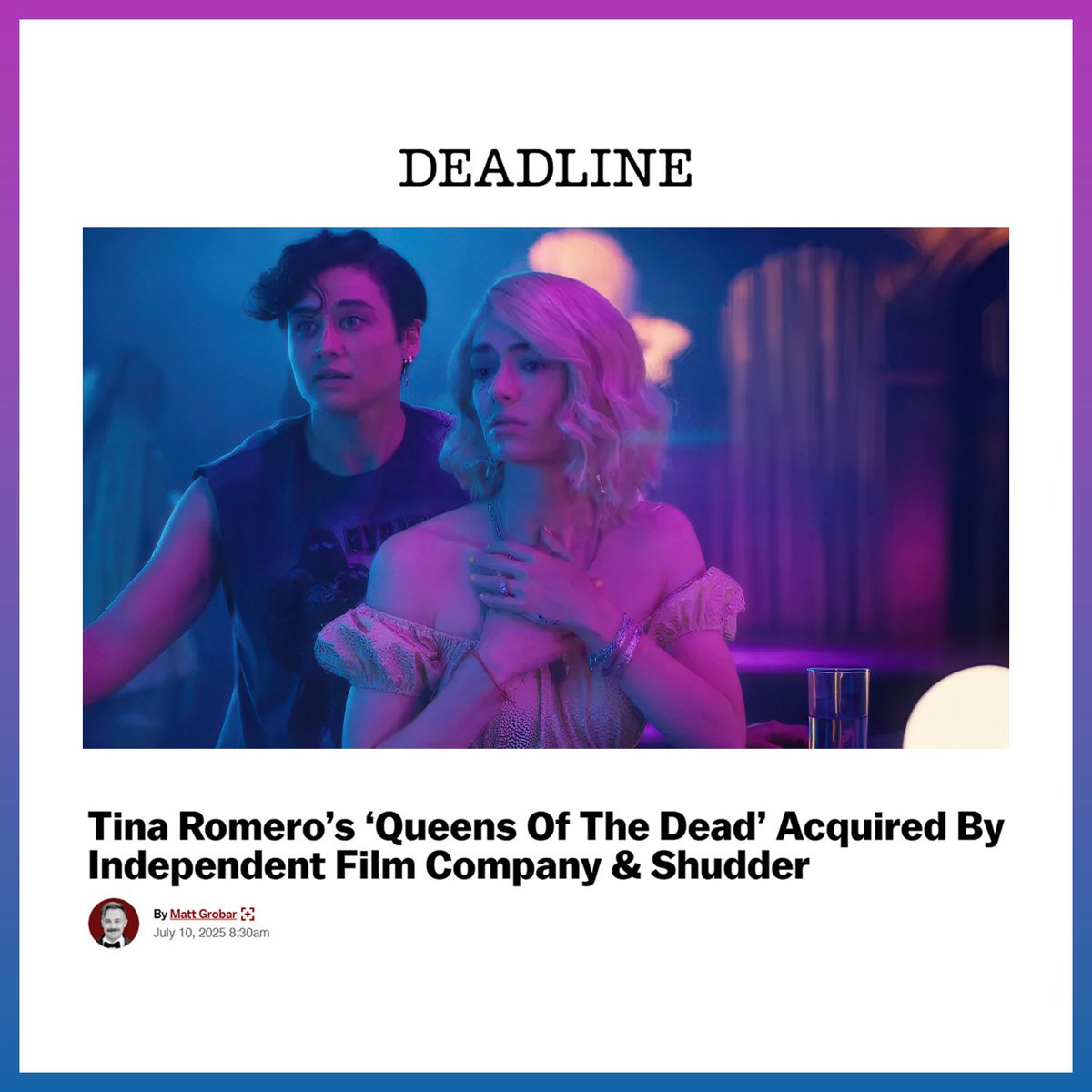 Queer zombie lovers to the front please. Look out for QUEENS OF THE DEAD this fall.
