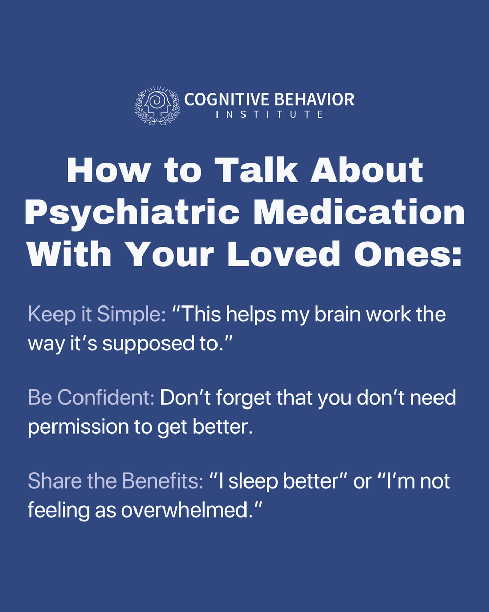 CBI_Pittsburgh's tweet photo. Not everyone understands #PsychiatricMedication &amp; conversations with family or friends about it can be difficult. If you're navigating this decision, you're not alone - our compassionate clinicians are ready to help you every step of the way: https://t.co/cg8iizpxaX https://t.co/IoqGgM7RmU